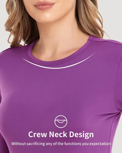 Miniatura 2 de WEERTI - Ropa interior térmica para mujer, calzoncillos largos con forro de vellón, capa base, parte superior e inferior para clima frío