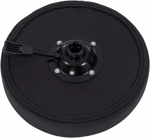 Miniatura 3 de Taburete giratorio con ruedas hidráulico de altura ajustable para peluquería, belleza, masaje facial, spa, tatuaje, médico, oficina en casa (negro)