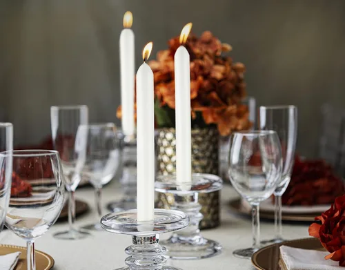Miniatura 5 de BOLSIUS 10 velas blancas para el hogar, 9 pulgadas, calidad europea premium, aproximadamente 8 horas de tiempo de combustión, sin perfume, sin goteo
