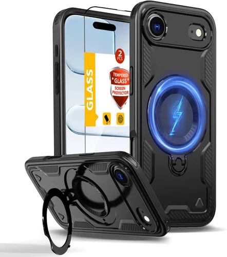 Miniatura 105 de Funda magnética para Google Pixel 9A compatible con cargador inalámbrico MagSafe, para Pixel 9A, funda de teléfono integrada de 360 °, con 2