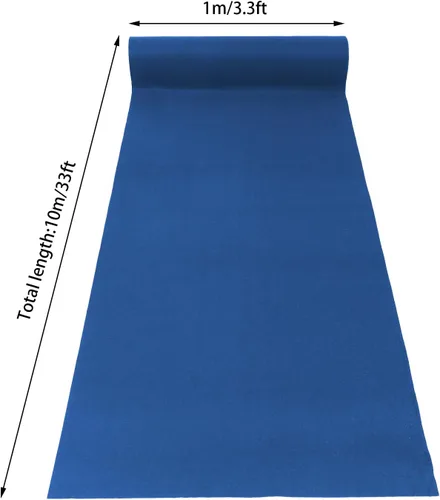 Miniatura 3 de Alfombra extra gruesa de 3 x 33 pies, con parte trasera de goma antideslizante, alfombra de pasillo cortable para pasillos, propuestas, bodas