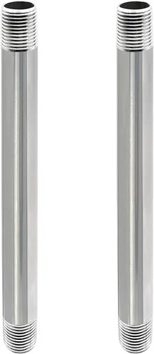Miniatura 14 de GeilSpace Tubo de acero inoxidable de 1/2 x 4 pulgadas, boquilla de tubo 304 para tuberías y accesorios roscados estándar de 1/2 pulgada, tubo