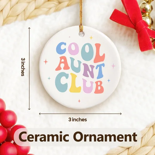 Miniatura 2 de NewEleven Regalos para tía de sobrina, sobrino para tía, hermana - Anuncio de tía, ascendida a tía, mejor regalo de tías de la historia - Adorno
