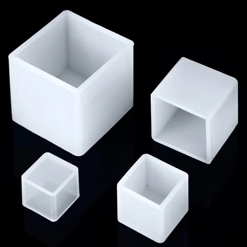 Miniatura 7 de Jovitec 4 moldes cuadrados de resina para hacer manualidades, 4 tamaños