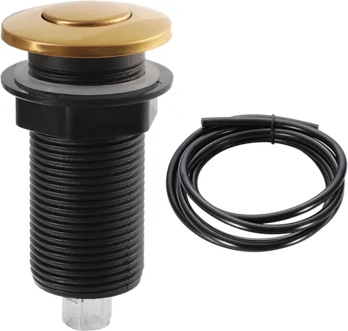 Miniatura 10 de RQYEKDO Interruptor de aire para eliminación de basura, parte superior de fregadero de cocina, acero inoxidable, níquel cepillado, largo, 2.5