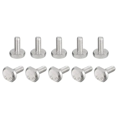 Miniatura 12 de uxcell Pernos de ranura en T, 20 piezas M5x16mm ranura en T Pernos deslizantes Pernos deslizantes 304 Tornillos en forma de T de acero inoxidable