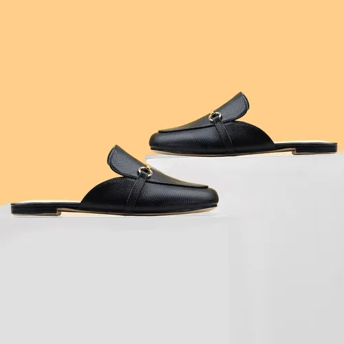 Miniatura 6 de MUSSHOE - Zuecos para mujer, planos, cómodos, tipo mocasín sin talón