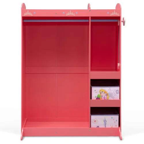 Miniatura 7 de Disney Princess Boutique de juego y vestido - Armario/guardarropa de almacenamiento de disfraz de juego simulado para niños con espejo y estantes