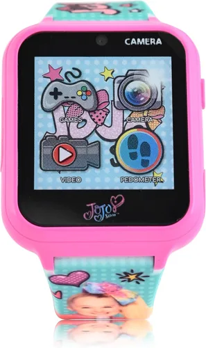 Miniatura 6 de Accutime JoJo Siwa Nickelodeon - Reloj inteligente de aprendizaje educativo para niñas con auriculares verdes y rosados a juego (modelo JOJ40159AZ)