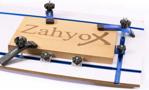 Miniatura 4 de UTOOL Paquete de 2 Abrazaderas de Sujeción para Riel en T Kit con Pernos en T de 3-1/2", 6-1/3" L x 1-1/5" de Ancho, Abrazaderas Anodizadas