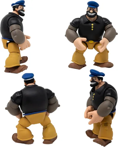Miniatura 5 de Boss Fight Studio Bluto Popeye The Sailor Man Classics Wave 1 Figura de acción coleccionable – Figura altamente articulada con accesorios que