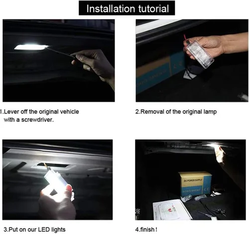 Miniatura 6 de Luz LED para compartimiento de equipaje para Porsche 986 987 Box-ster Cayman 911 997 996 964 6000K 18-SMD blanco reemplazo de bombilla