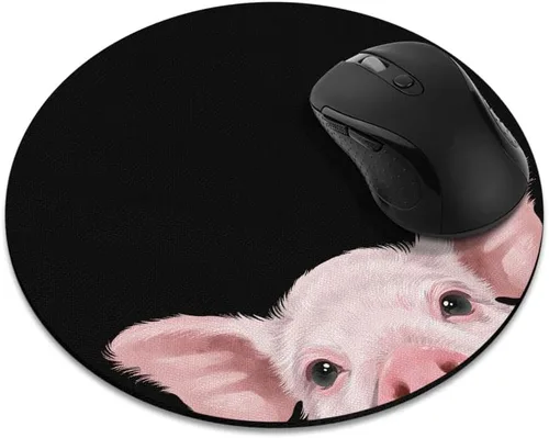 Miniatura 13 de Alfombrilla de mouse redonda antideslizante, alfombrilla de mouse de bulldog inglés WIRESTER para el hogar, la oficina y el escritorio