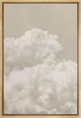 Miniatura 46 de SIGNFORD Lienzo enmarcado para pared, acuarela pastel, morado, luna, cielo, naturaleza, ilustraciones de área silvestre, arte moderno, vibrante
