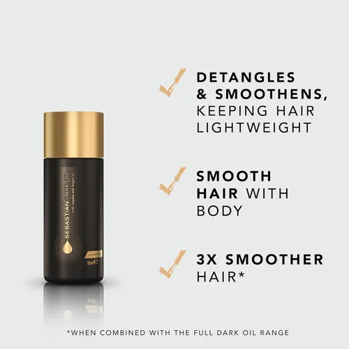 Miniatura 3 de Sebastian Professional Dark Oil Lightweight Conditioner Infused with Jojoba & Argan Oil Packaging May Vary