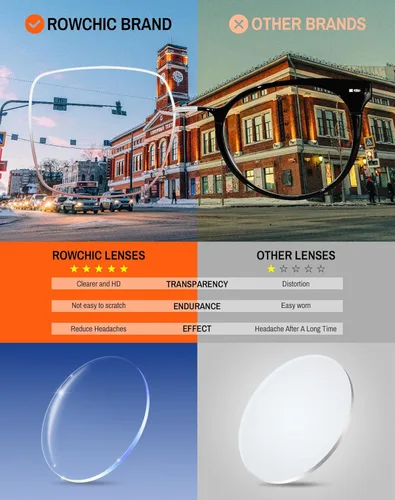 Miniatura 6 de ROWCHIC Blue Light Glasses, Stylish Anti Blue Light Blocking Glasses for Computer Reading, Gaming, TV, Phones
