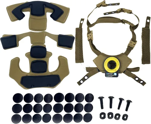 Miniatura 7 de Almohadillas tácticas para casco, universal Airsoft para exteriores, repuesto interno de espuma viscoelástica, kit de acolchado para casco