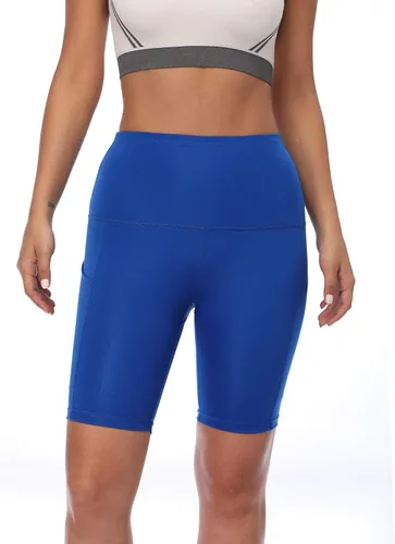 Miniatura 2 de NELEUS Pantalones cortos de compresión para mujer con bolsillo