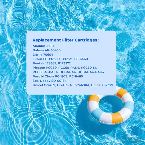 Miniatura 7 de Cartuchos de filtro de piscina CCP240, compatibles con Pentair Clean & Clear Plus 240, Pentair 160310, 178569, R173572, Pleatco PCC60, PCC60-PAK4