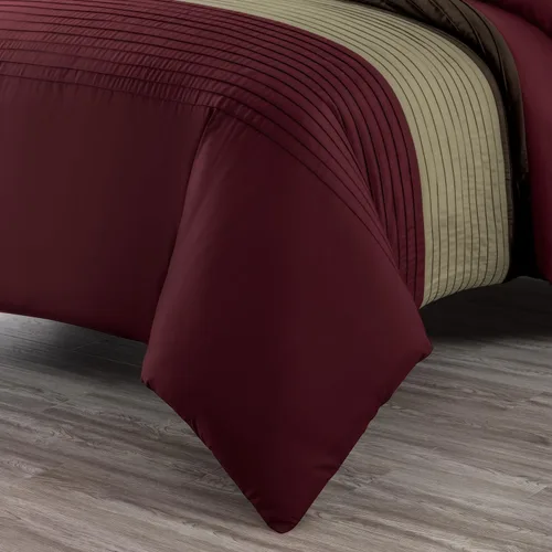 Miniatura 7 de Chezmoi Collection Briar - Juego de cama California King de 7 piezas en una bolsa, juego de edredón de microfibra ligera para todas las estaciones