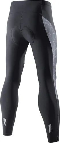 Miniatura 8 de Santic Mallas de ciclismo para hombre, pantalones acolchados, leggings de ciclo, pantalones de bicicleta reflectantes, para invierno, cálido, a