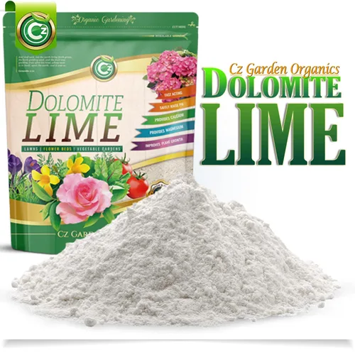 Cal Dolomítica Orgánica 5 LB - Hecho en EE.UU. - Fertilizante de Enmienda de Suelo de Jardín para Plantas. Aditivo de Calcio/Magnesio. Eleva y