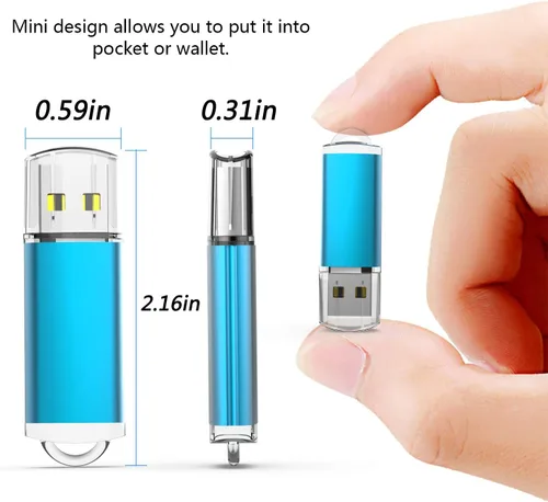 Miniatura 3 de Unidad flash USB de 8 GB, paquete de 10 unidades K&ZZ USB 2.0 Thumb Drive de 8 GB Memory Stick Gig Sticks Unidad de datos, disco flash U