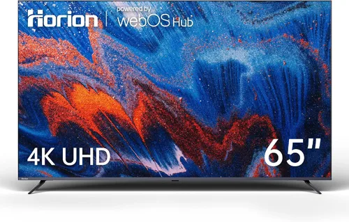 HORION Smart TV de 65 pulgadas, televisor LED 4K UHD con WebOS 22, televisión ultra delgada con megacontraste, HDR10, Dolby Audio, Streaming Live,