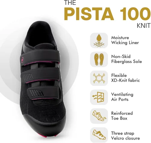 Miniatura 2 de Tommaso Pista - Tenis para bicicleta de carretera para mujer compatible con Dual Cleat