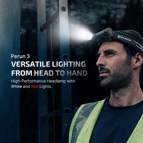 Miniatura 2 de OLIGHT Perun 3 Linterna Frontal Recargable, 3000 Lúmenes LED Faro con Luz Roja, Lámpara de Cabeza Impermeable con Banda para la Cabeza para Verde OD