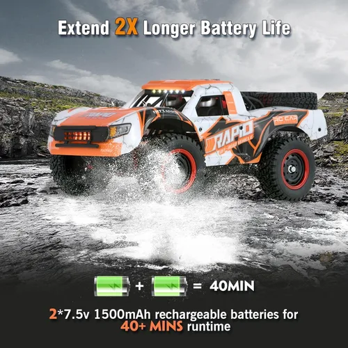 Miniatura 4 de GoolRC Camiones RC sin escobillas 1:14, 70 KMH de alta velocidad 4WD RTR Fast RC Cars todo terreno, 2024 nueva actualización eléctrica todoterreno