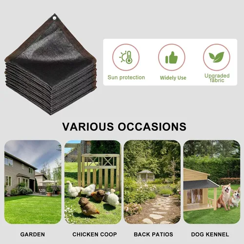 Miniatura 7 de DGSL Cubierta de tela de 40% sombra para invernadero con ojales, lona de malla de 10 pies x 16.4 pies para pérgola, plantas de patio, gallinero