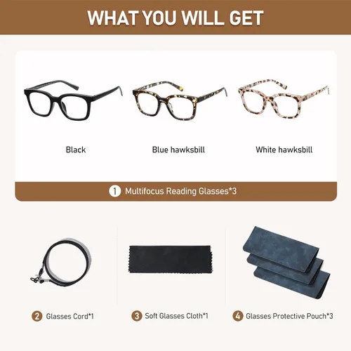 Miniatura 7 de LKEYE Gafas de Lectura para Mujeres con Bloqueo de Luz Azul Cuadradas, Elegantes e Indestructibles, Gafas de Lectura para Computadora de Tamaño C1