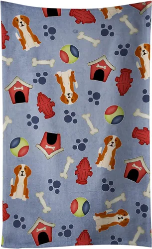 Miniatura 30 de Caroline's Treasures BB2654KTWL Dog House Collection Airedale - Toalla de cocina para invitados, toalla de baño decorativa para cara, té, paño