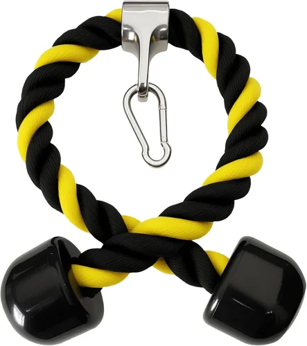 Miniatura 7 de Accesorios para cable de cuerda de tríceps, accesorios para máquina de cables para gimnasio en casa, cuerda de tríceps de 27 pulgadas para fijación