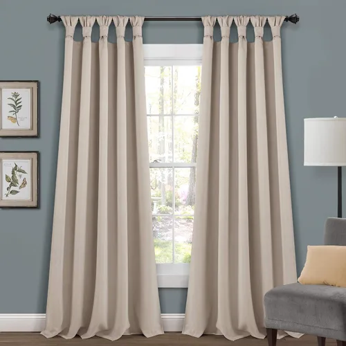 Miniatura 17 de EcoDrapes Paneles de cortina macizos con pestañas trenzadas para casa de lujo (rosa bebé, 52 pulgadas de ancho por 63 pulgadas de largo, 1 panel)
