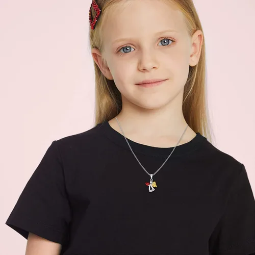 Miniatura 5 de AOBOCO 925 Sterling Silver Guardian Angel Necklace, Birthday Baptism Communion Gifts for Girls Daughter