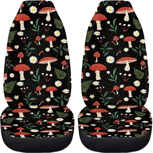 Miniatura 27 de 2 fundas de asiento para automóviles con estampado de bandera americana del 4 de julio, color negro, accesorios para el interior del vehículo