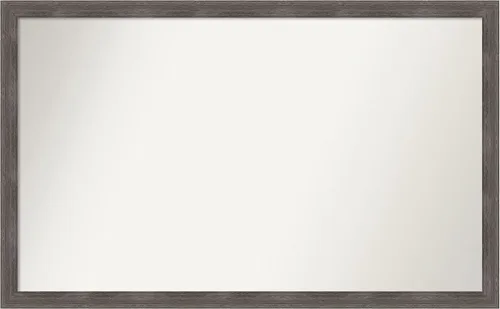 Miniatura 340 de Amanti Art Espejo personalizado, espejo de baño gris plomo a rayas, espejo de pared o espejo de tocador de baño sobre el fregadero