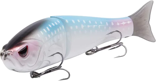Miniatura 31 de Señuelos Bassdash SwimShad Glide articulados Swimbait Lubina Cachorro Salmón Trucha Almizclado Señuelo de Pesca Bajo Largemouth