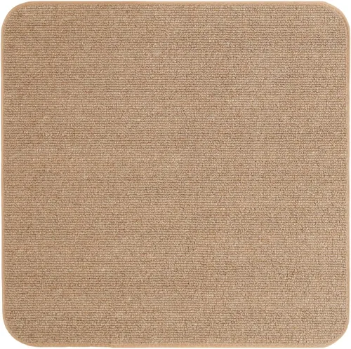 House, Home and More Alfombra antideslizante para interiores, color beige guijarro, 3 pies x 3 pies