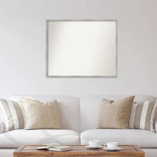 Miniatura 601 de Amanti Art Espejo de baño blanco para sobre el fregadero, 32 x 45 pulgadas, espejo de tocador rectangular blanco esbelto, marco de madera moderno
