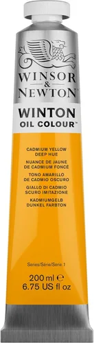 Miniatura 12 de Winsor & Newton Tubos de pintura Winton de aceite Tono profundo amarillo cadmio
