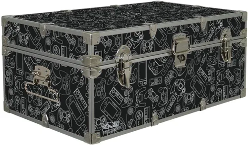 Miniatura 7 de C&N Footlockers Troncos de almacenamiento de diseñador – Temas de alta tecnología – 32 x 18 x 13.5 pulgadas – Duradero y construido para durar