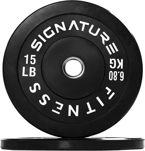 Miniatura 31 de Juego de placas olímpicas de amortiguación Fitvids, placas de peso de 2" para entrenamiento de fuerza y levantamiento de pesas, París o juego
