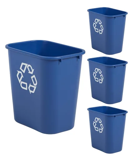 Miniatura 4 de Rubbermaid Commercial Products - Basurero de escritorio de resina plástica Azul