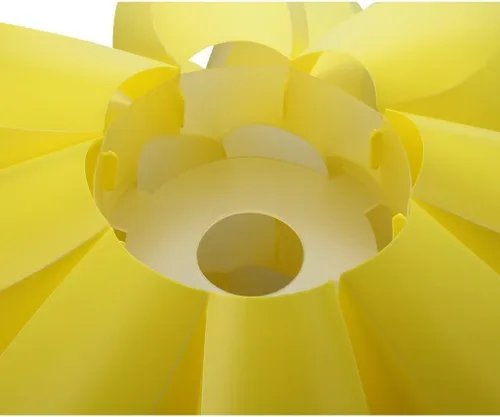 Miniatura 6 de Colgante de techo de 20 pulgadas (19.7 in) DIY IQ Rompecabezas de flor de loto kit de pantalla con cable colgante de 15 pies (amarillo)