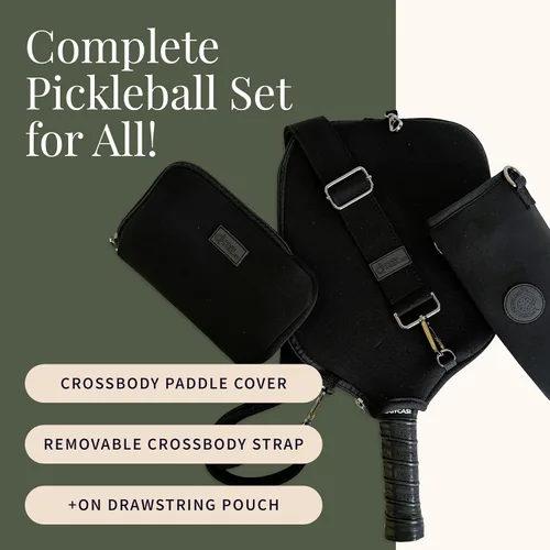 Miniatura 3 de Posh Pickler Bolsa de pickleball 3 en 1 para mujeres y hombres, bolsa de mano, bandolera y mochila, diseño convertible, se adapta a hasta 2 paletas