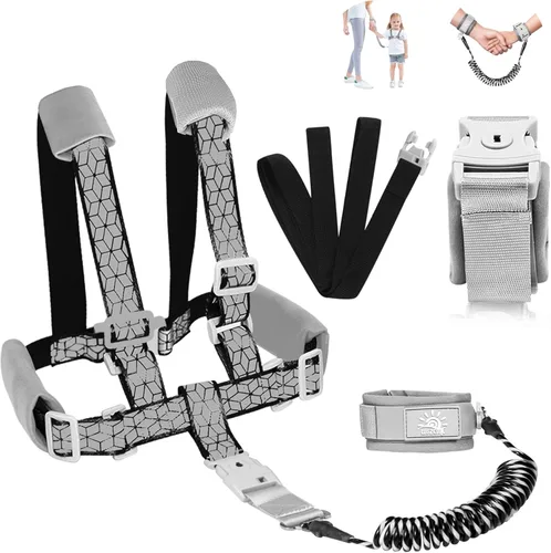 Miniatura 10 de Correa para Niños Pequeños - Enlace de Muñeca Anti-Pérdida para Niños Pequeños - Arnés para Niños Pequeños con Cerradura para Niños, Correa