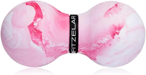 FITZELAR Bola de masaje doble de lacrosse para liberación miofascial, certificación de calidad, masaje de tejido profundo para cintura y pies, Rosa